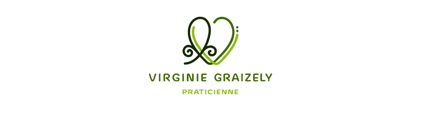 Identité visuelle Virginie Graizely - praticienne de la trame, bien-être et soin
