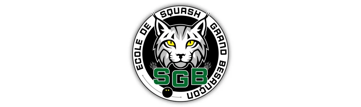 Identité visuelle SGB Squash - école de squash Besançon